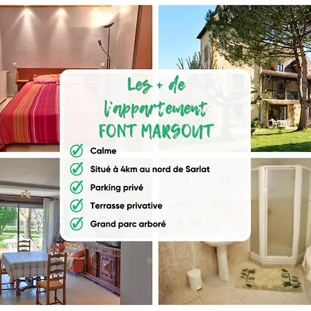 L'appart' Font Margout - Calme- Parking Clos- Jardin Апартаменты